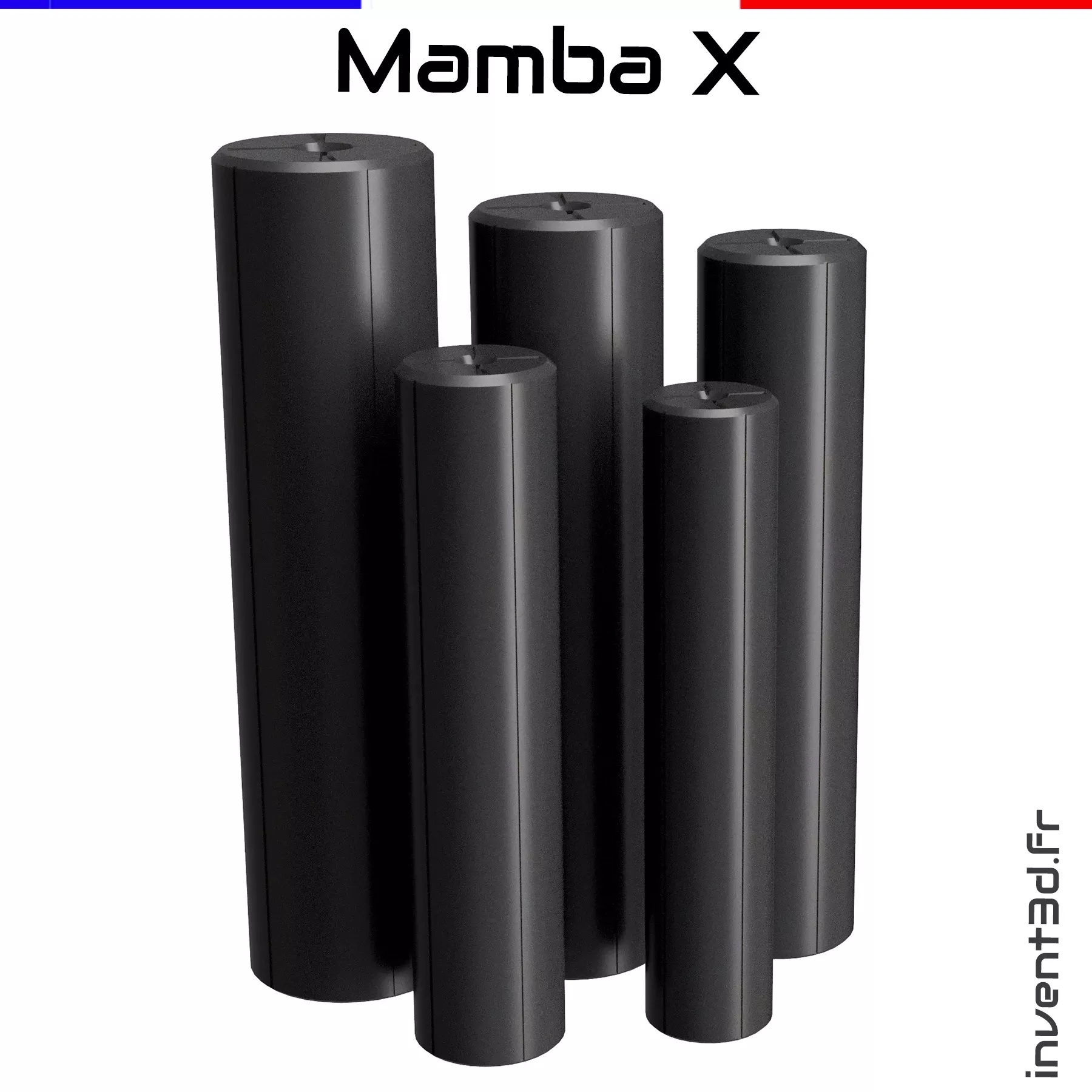 Modérateur de son Mamba X pour carabine PCP — calibres 4,5 à 9 mm