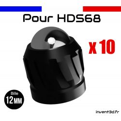10 slugs pour HDS68 cal.68 de Umarex bille 12mm poids 8g - Airsoft Noir