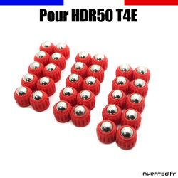 Lot de 30 slugs avec bille 8mm en acier pour HDR 50 Cal. 50. - Slugs Rouge