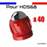 40 slugs billes 12mm acier Calibre .68 pour HDS68 T4E Umarex - Rouge