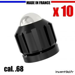 10 Slugs billes 10mm Calibre .68 pour HDS68 T4E de Umarex - Noir