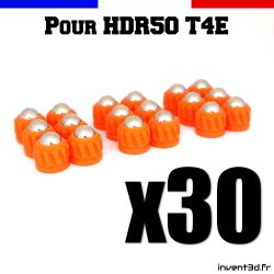 30 munitions pour T4E HDR50 cal.50 bille 8mm poids 2,7g - Slug projectile Orange