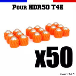 50 Slugs for HDR50 T4E Co2 cal.50 ball 8mm weight 2,7g - Orange